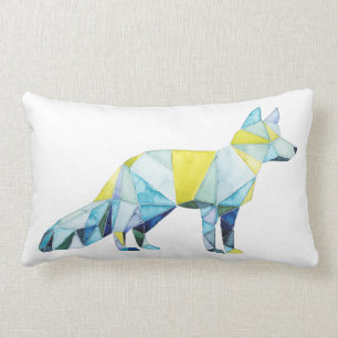 Coussin Rectangle Animal géométrique de Fox