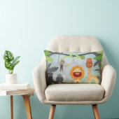 Coussin Rectangle Animaux de jungle (Chaise)