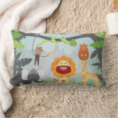 Coussin Rectangle Animaux de jungle (Couverture)