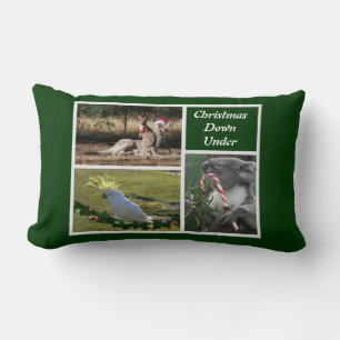 Coussin Rectangle Animaux de Noël Style Austral - Personnalisable