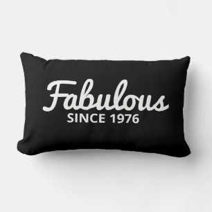 Coussin Rectangle Année de naissance personnalisée Lumbar Lisse orei