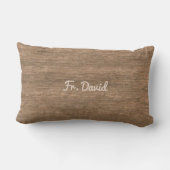 Coussin Rectangle Anniversaire de 20 ans d'ordination du prêtre Rose (Verso)