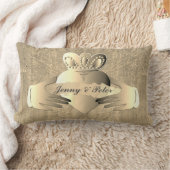 Coussin Rectangle Anniversaire de l'Ancien anneau de Claddagh  (Couverture)