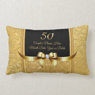 Coussin Rectangle Anniversaire des idées cadeaux du 50e anniversair