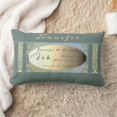 Coussin Rectangle Anniversaire du Mariage Fleur sauvage personnalisé (Couverture)