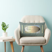 Coussin Rectangle Anniversaire du Mariage Fleur sauvage personnalisé (Chaise)