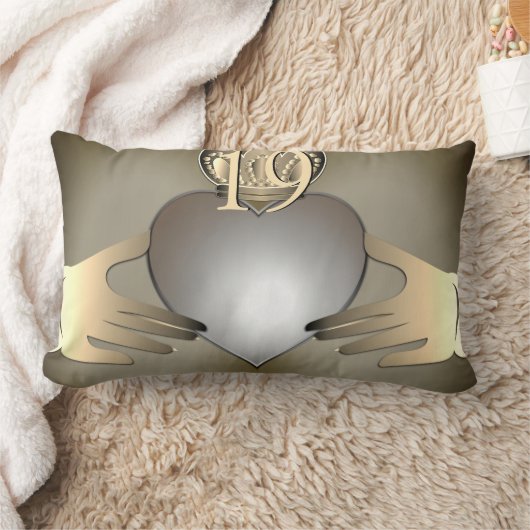 Coussin Rectangle Anniversaire du Mariage photo Claddaugh (Couverture)