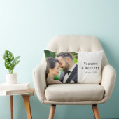 Coussin Rectangle Anniversaire du Mariage photo personnalisé (Chaise)