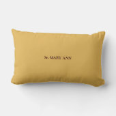 Coussin Rectangle Anniversaire personnalisable de la religieuse Nun (Verso)