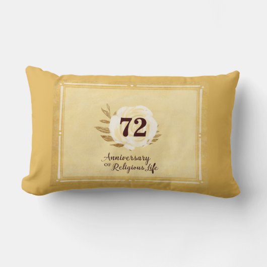 Coussin Rectangle Anniversaire personnalisable de la religieuse Nun (Recto)