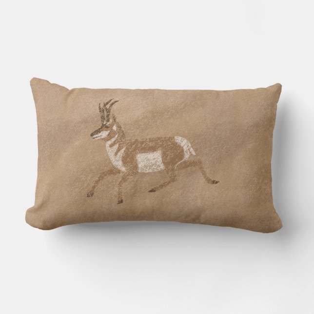 Coussin Rectangle Antilope courant Pronghorn Southwest (Recto)
