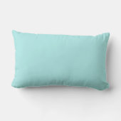 Coussin Rectangle Aqua Blue Turquoise Girl Script Monogramme Nom Mod (Verso)
