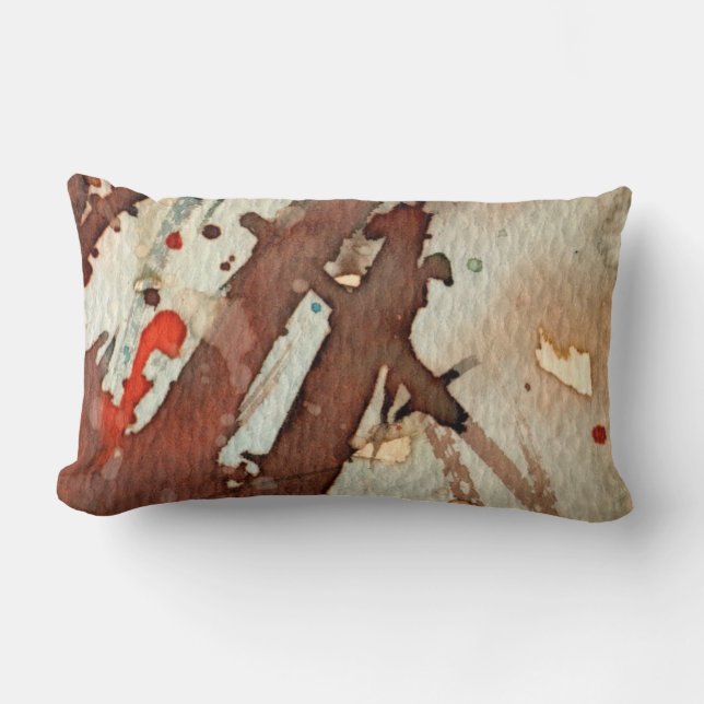 Coussin Rectangle aquarelle 5 d'arrière - plan (Recto)