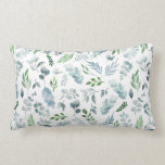 Coussin Rectangle Aquarelle Bleu Vert Botanique Eucalyptus Foliage<br><div class="desc">Aquarelle Bleu Vert Botanique Eucalyptus Foliage Lumbar Coussin. Décorez votre maison avec cet élégant coussin de feuillage botanique aquarelle. Il présente des feuilles d'aquarelle dans les tons vert et bleu.</div>