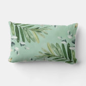 Coussin Rectangle Aquarelle Bois Végétation Forêt Pépinière (Verso)
