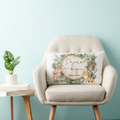 Coussin Rectangle Aquarelle Bois Végétation Forêt Pépinière (Chaise)