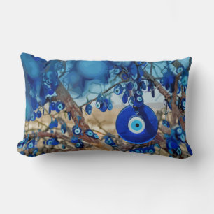 Coussin Rectangle Aquarelle d'un arbre décoré de Nazars