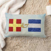 Coussin Rectangle Aquarelle Signal nautique Pavillon maritime | API  (Couverture)