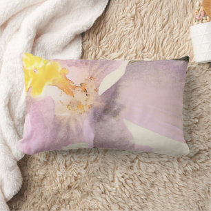 Coussin Rectangle Aquarelle simple Fleur Crocus