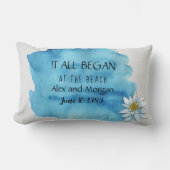 Coussin Rectangle aquarelle splash sur le bois romance (Recto)