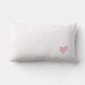 Coussin Rectangle Aquarelle Sweet Hearts NOM Aimer Enfants Amusants (Verso)