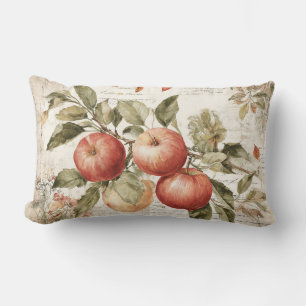 Coussin Rectangle Aquarelles de la Ferme de Fruits Automnales Rustiq