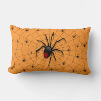 Coussin Rectangle Araignée et bébés veuves noirs -