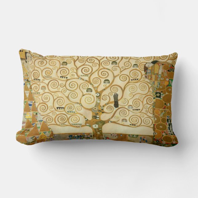 Coussin Rectangle Arbre de Vie par Gustav Klimt (Recto)