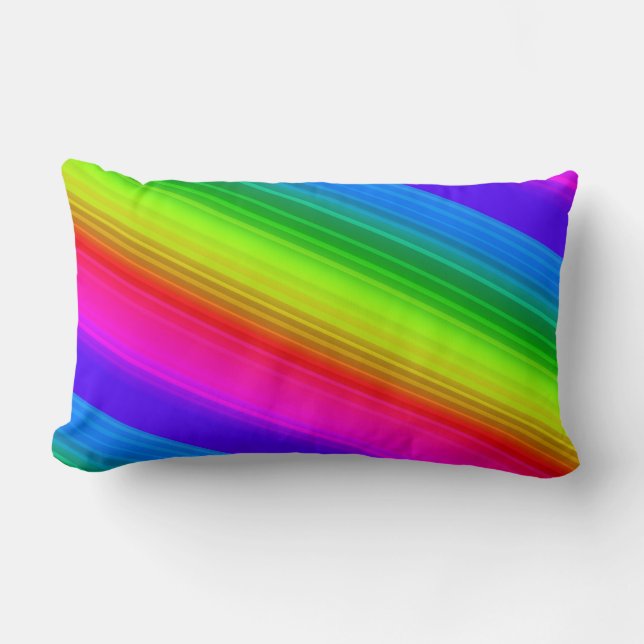 Coussin Rectangle Arc arc-en-ciel (Recto)