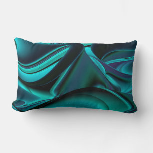 Coussin Rectangle Arc-en-ciel métallique Abstrait futuriste