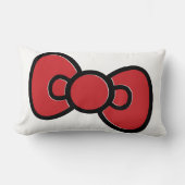 Coussin Rectangle Arc-en-ciel Rouge Mignon Fantaisiste (Recto)