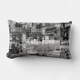 Coussin Rectangle Architecture Cityscape Monochrome du Cap