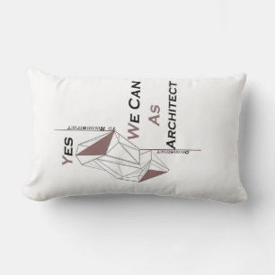 Coussin Rectangle architecture, design moderne, art géométrique, noi