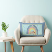 Coussin Rectangle Arcs-en-ciel et chiots (Chaise)