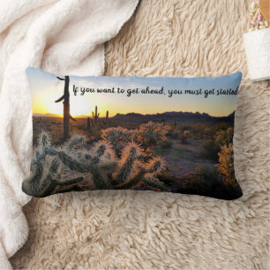 Coussin Rectangle Arizona Desert Sunset Cactus Inspiration Dire