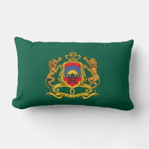 Coussin Rectangle armoiries du pays Maroc symbole emblème drapeau