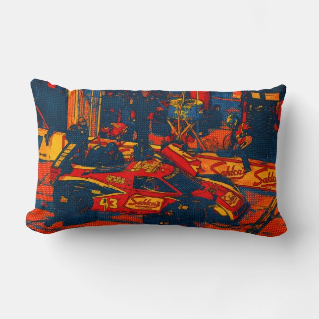 Coussin Rectangle Arrêt au stand  (Recto)