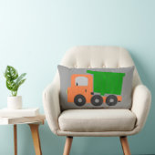 Coussin Rectangle Arrière - plan Animé Orange Truck Grey (Chaise)