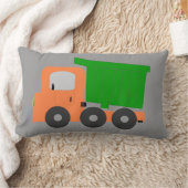 Coussin Rectangle Arrière - plan Animé Orange Truck Grey (Couverture)