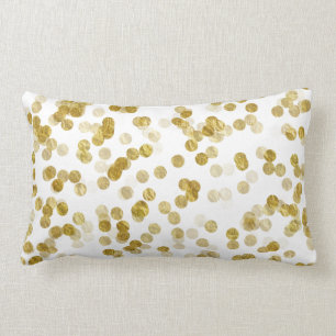 Coussin Rectangle Arrière - plan métallique Bling de Bokeh de poin
