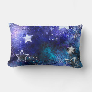 Coussin Rectangle Arrière - plan spatial avec étoiles