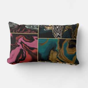 Coussin Rectangle Art Abstrait au hasard