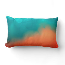 Art Abstrait Bleu Turquoise Orange moderne