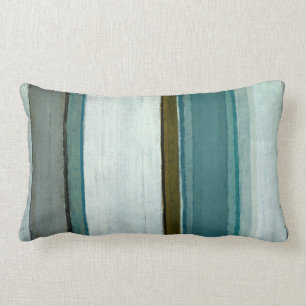 Coussin Rectangle Art abstrait turquoise de "intérêt"