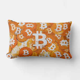 Coussin Rectangle Art de Bitcoin (#4) peinture à l'huile