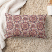 Coussin Rectangle Art de mandala de couleur marron floral moderne (Couverture)