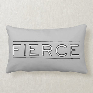 Coussin Rectangle Art féroce de mot de
