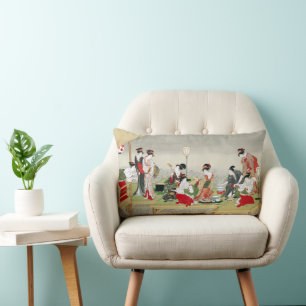 Coussin Rectangle Art japonais vintage Utagawa Toyohiro Impression