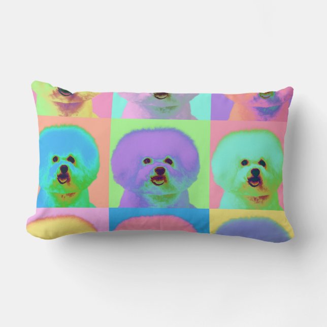 Coussin Rectangle Art op - Bichon Frise - Cody (Recto)