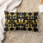 Coussin Rectangle Art populaire scandinave Oiseaux (Couverture)